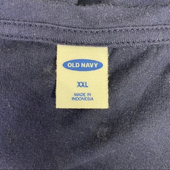 Old Navy Navy Blue Tank top with tie front Size XXL - Picture 6 of 8